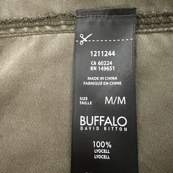 🫒Buffalo David Bitton Military Anorak Jacket - Army Green Utility Sz M!! - Picture 12 of 14